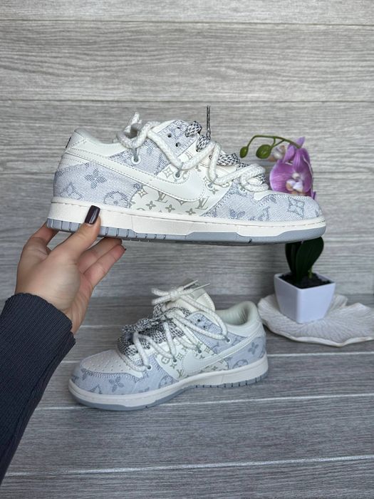 36-45 Nike SB Dunk x Louis Vuitton White Grey