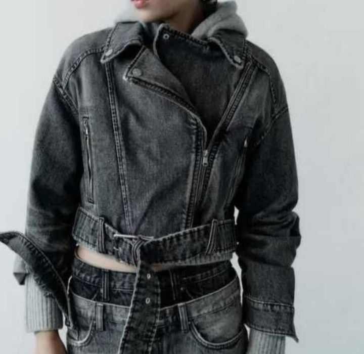 Стильний джинсовий жакет фірми zara.