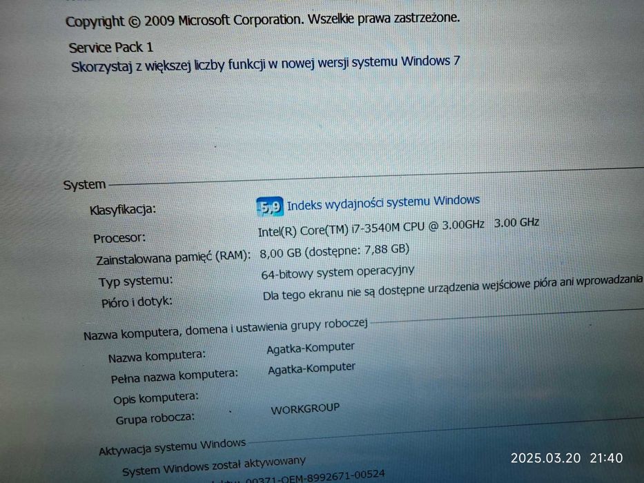 Laptop Dell XPS 15 L521X, i7-3540M, 8GB, NVIDIA GTX, 750GB