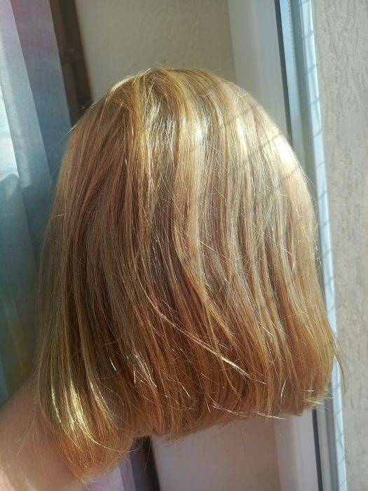 Peruka naturalne włosy bob ombre