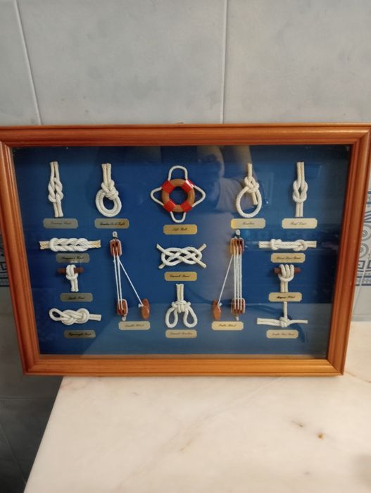 Quadro com motivo da marinha, quadro dos Nós