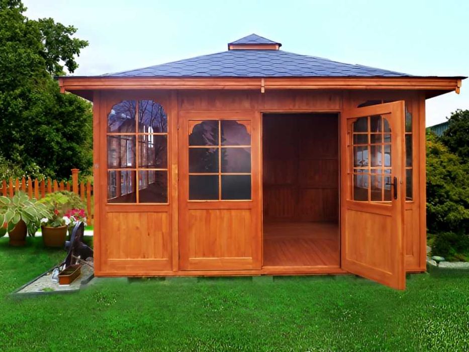 Altana 23 3x3 Szklana Z ozdobami Z Gontem i Impregnacją od PRODUCENTA