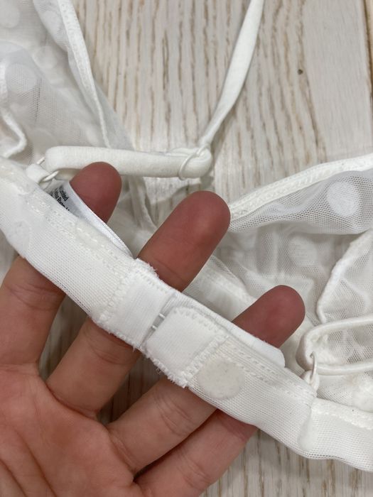 Komplet sexi bielizny majtki stringi.