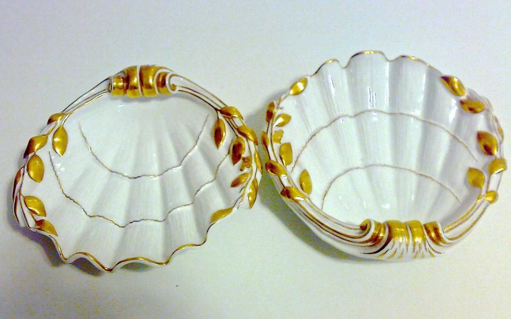 Concha da Vista Alegre  com aplicação de ouro