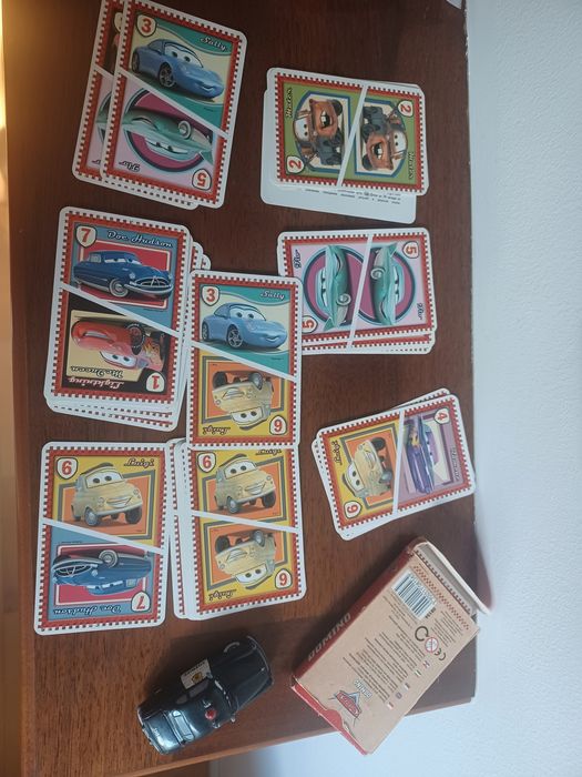 Karty do gry domino Cars + autko