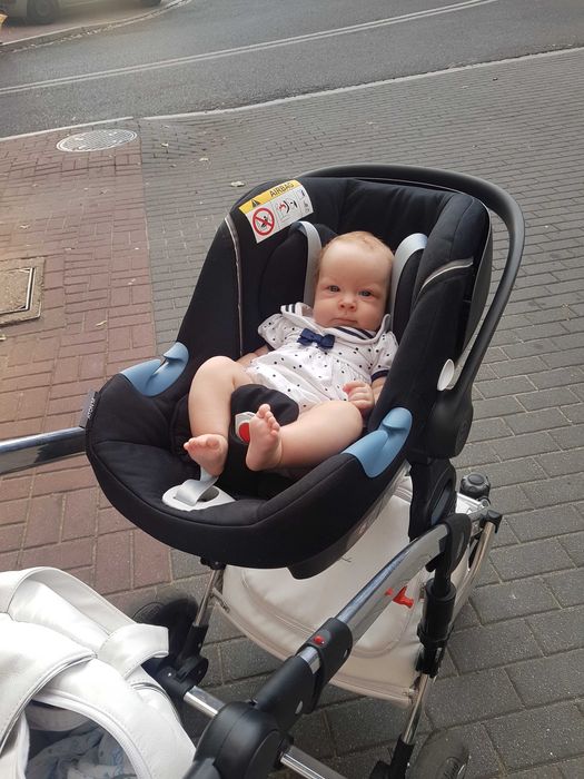 PROMOCJA! Wózek Junama biały eco skóra full wypos. NOWY 3w1 + GRATISY