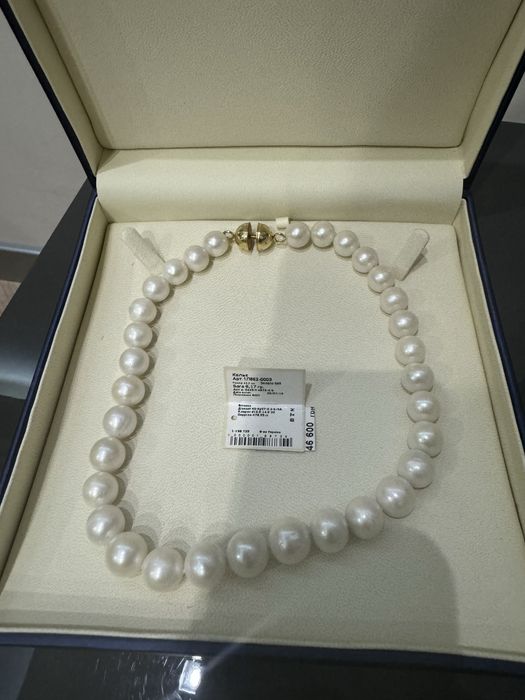 Zarina колье бусы жемчуг с бриллиантами