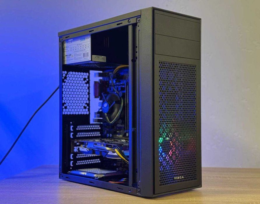 Бюджетний пк Rx 570 4gb,I5 4590, DDR3 16GB, SSD 120,HDD 320gb,h81,500w