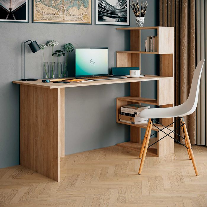 Стол компьютерный с полками (стеллажем) СТК-05. АКЦИЯ!