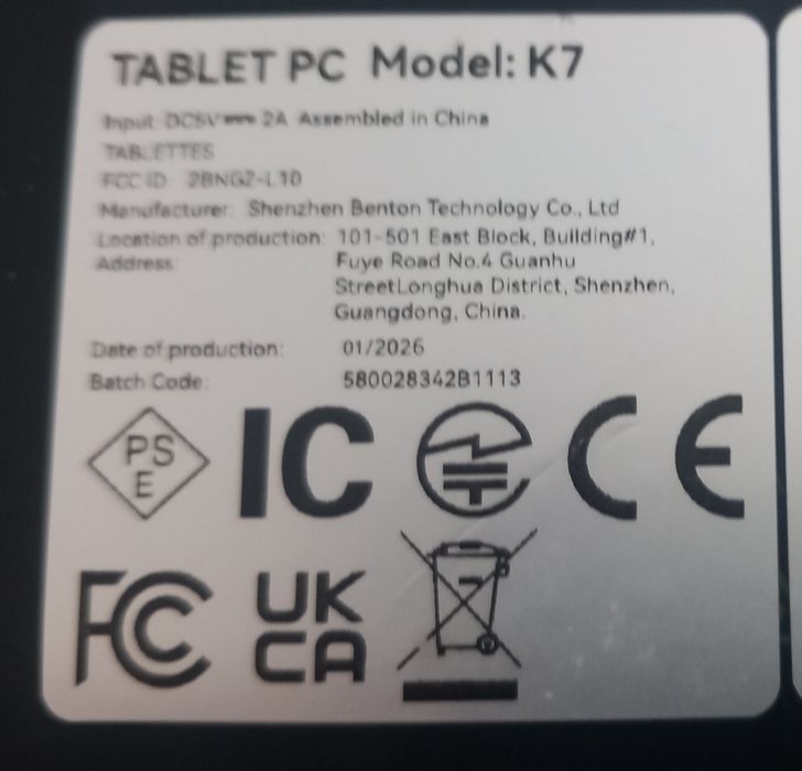 7" Tablet with Damaged Screen497108939693117441