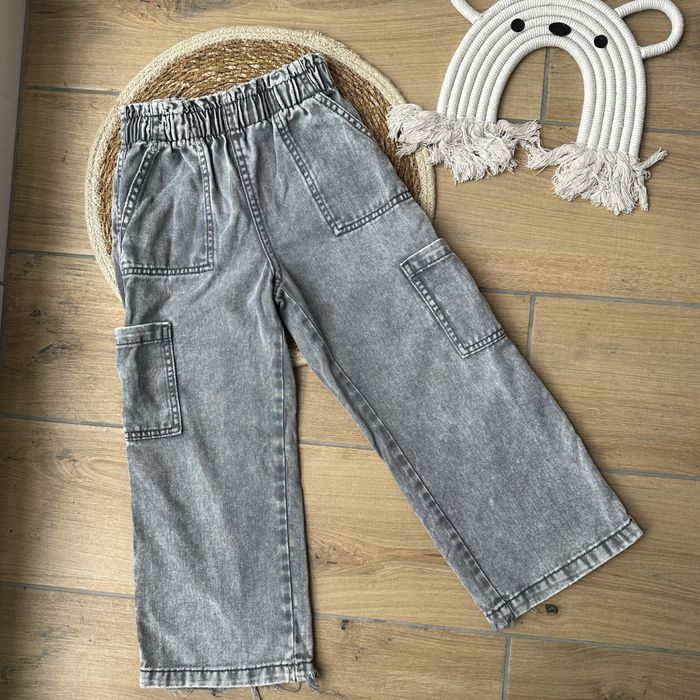 Джинси широкі кльош H&M з кишенями 104-110