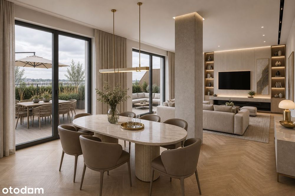Penthouse z prywatnym, 180-metrowym tarasem na dachu - Widok 5