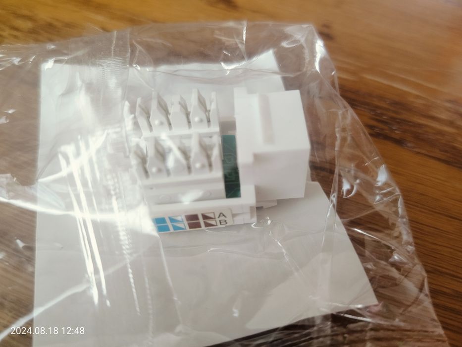 Gniazdo keystone rj45 5e