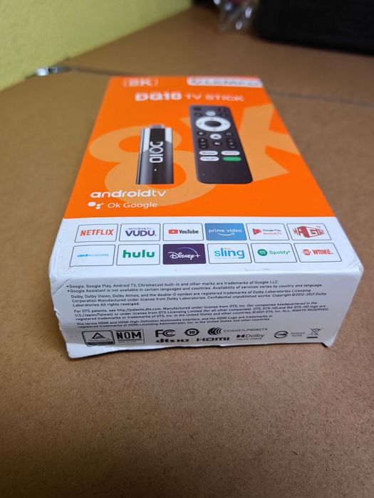 Smart TV Stick LEMFO DQ10 8K Android TV 4GB/32GB – Novo na Caixa