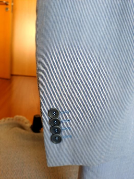 Blazer às riscas da Mr. Blue