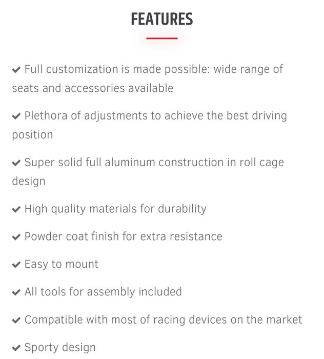 Fanatec Rennsport cockpit V2