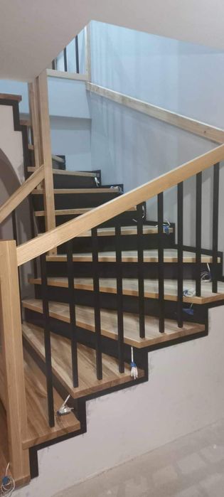 Schody drewniane na beton