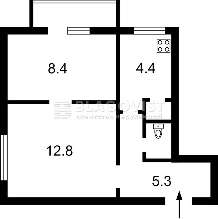 1-кімнатна квартира за адресою пров. Землянський (площа 32 м²) - Atlanta.ua - фото 11