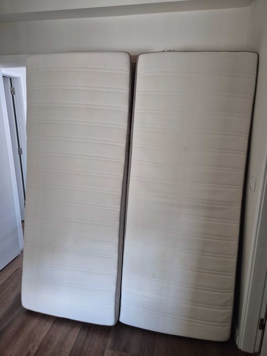 MOLAFLEXcama 160x200 com 2 colchões Hamarvik  sem cabeceira