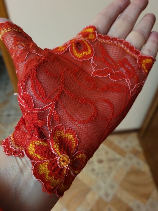 Перчатки 4 цвета кружево