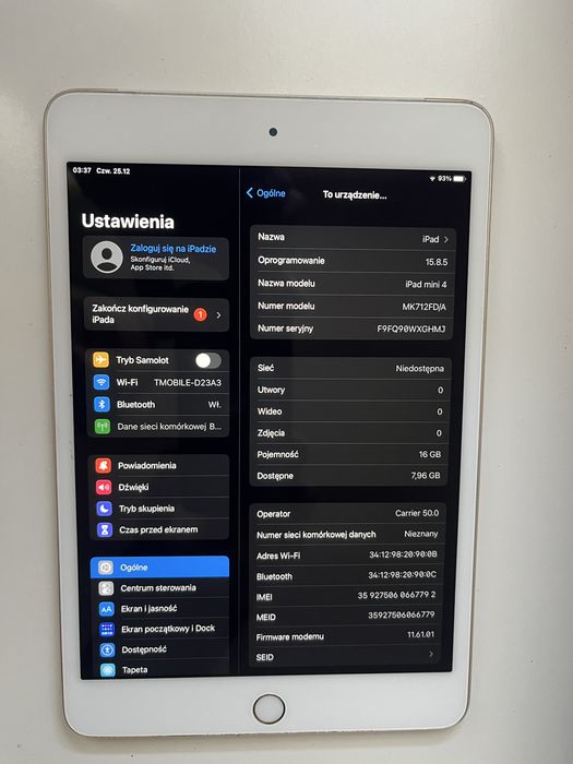 iPad mini 4 LTE 16GB