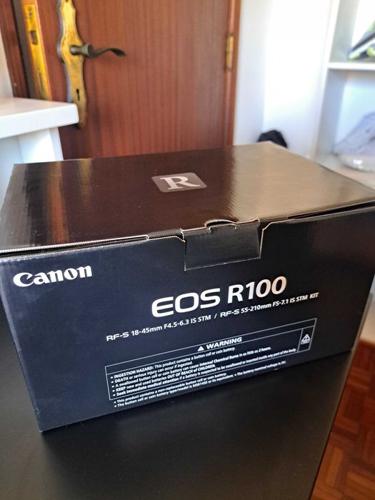 Canon EOS R100 + RF-S 18-45mm F4.5-6.3 IS STM com GARANTIA e CAIXA ORIGINAL