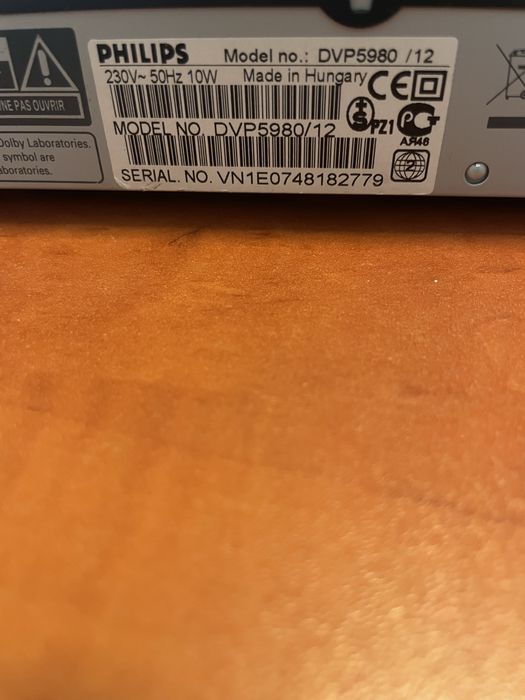 Odtwarzacz DVD/CD Philips DVP 5980/12