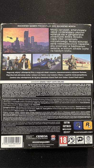 GTA V - pudełko 7DVD