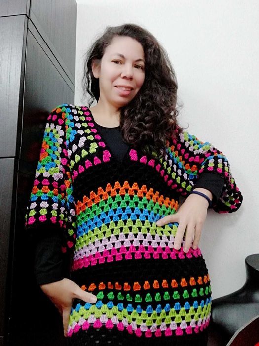 Vestido  de crochê 100% artesanal