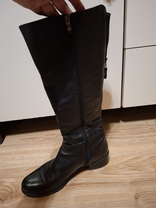 Lasocki buty skórzane zimowe długie r. 40