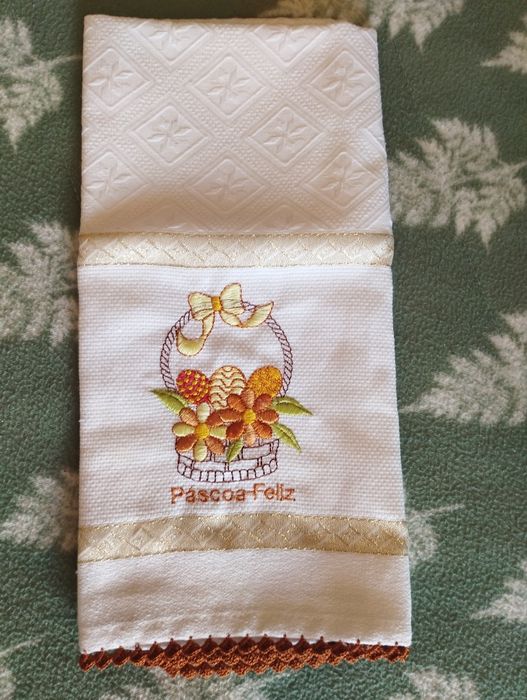 Panos de Páscoa com crochê