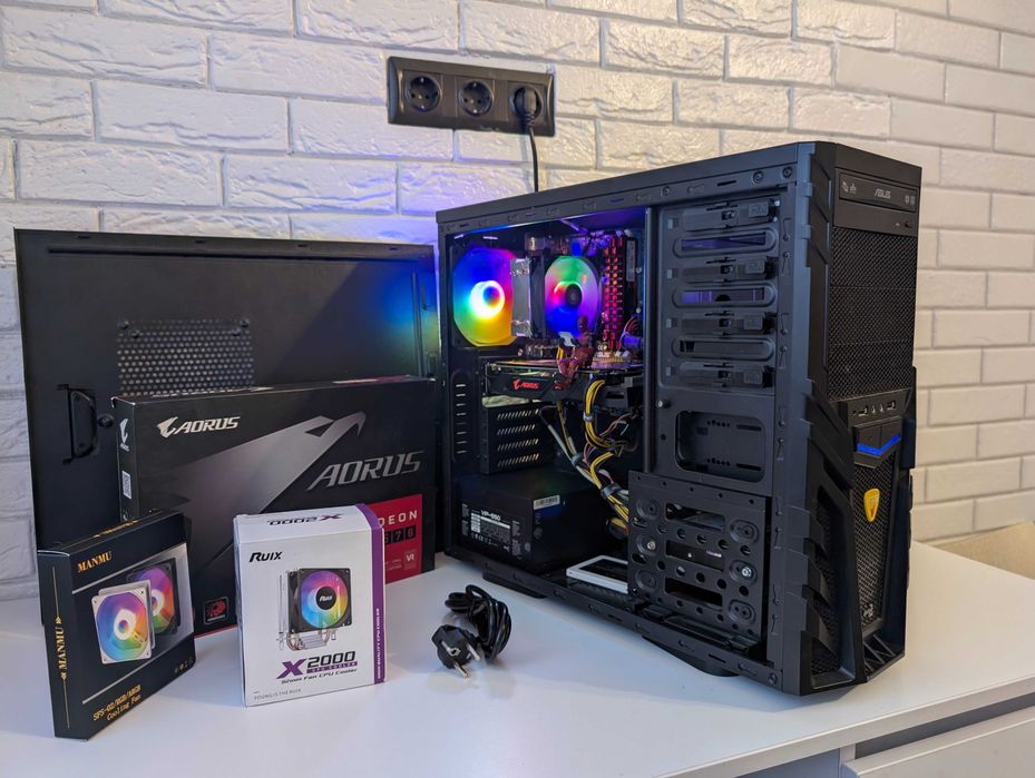Ігровий ПК RX Gigabyte Aorus 570 4 GB / i5 / Ram16 gb / SSD /Win 11Pro