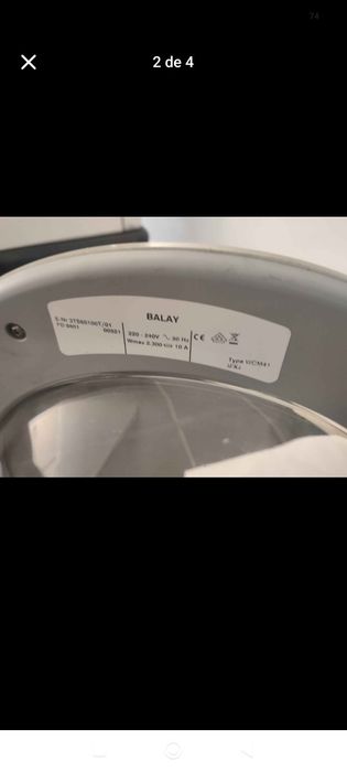 Máquina de lavar Balay 6kg 1000rpm