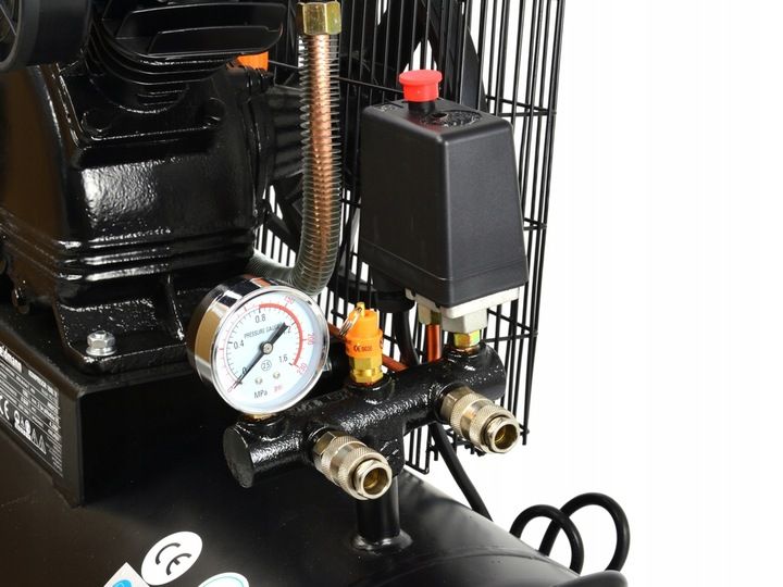 Kompresor olejowy sprężarka powietrza 100l 230V 430l/min 2V