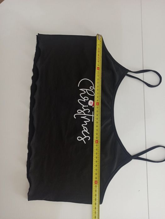 Świąteczny top piżama na ramiączka.