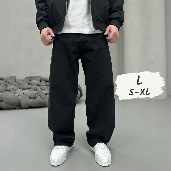 Джинси чоловічі широкі, baggy jeans, штани баггі реп | Джинсы широкие мужские, штаны багги, джынсы беги 90 х rap sk8 | Розмір L