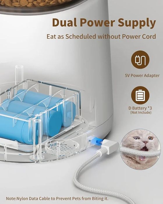 PUPPY KITTY Automat do karmy dla kotów i psów, Wi-Fi 2,4 G