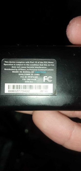 Модем 3G CDMA Verizon Pantech PP4PX-600 UM150VW с разъемом под антенну