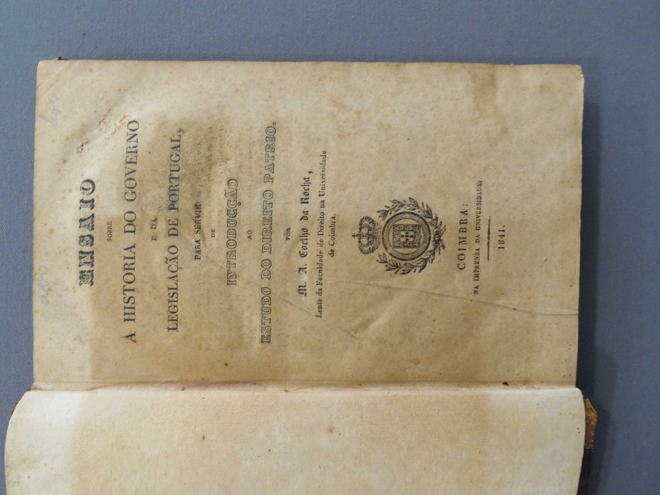 Ensaio sobre a História do Governo e da Legislação de Portugal - 1ª Ed