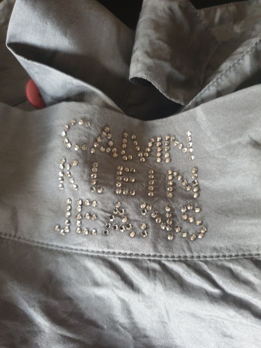 Calvin Klein _ Spódnica 100 % silk kopertowa 26