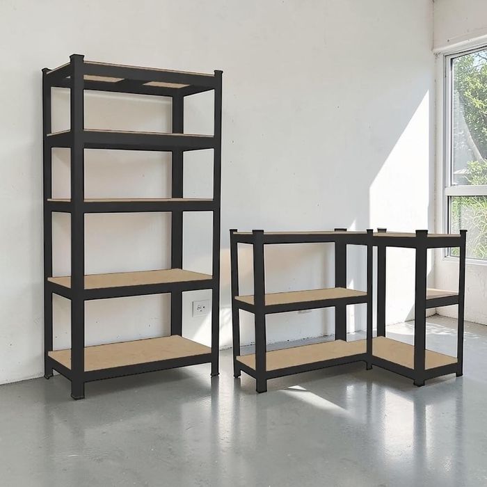 Regał garażowy metalowy magazynowy 5 półek 875 kg warsztatowy 180x90x30 cm