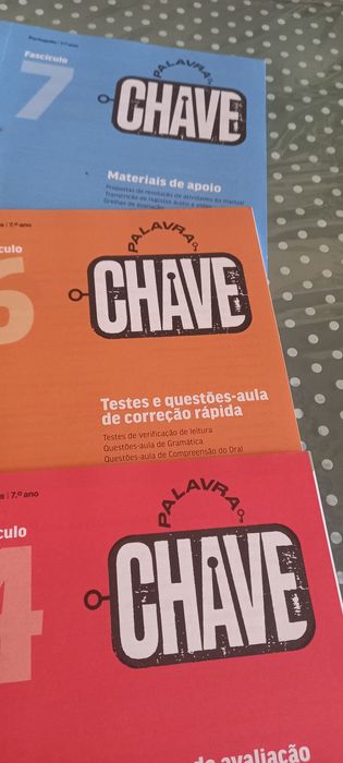Manual "CHAVE 7" e todo o material de Apoio que se vê nas Fotos