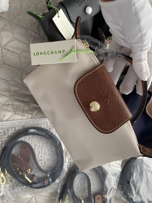 Сумка бренда Longchamp mini le pliage pouch, міні сумка, сумка на літо