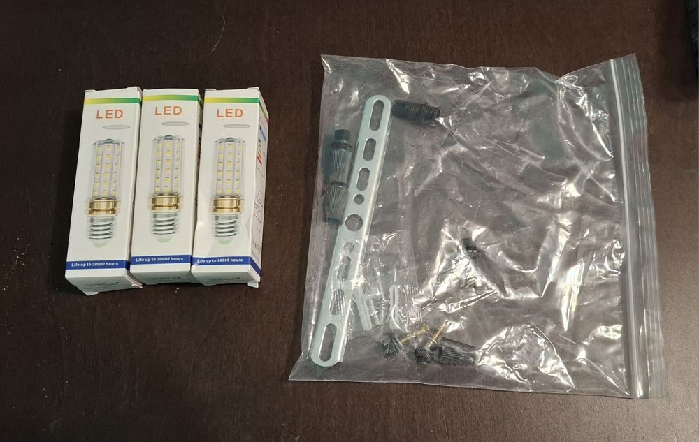 Candeeiro teto 3 luminárias