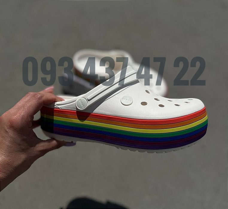Нереально Круті Crocs на Платформі Crocband Platform Жіночі Крокси