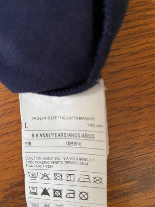 Реглан Benetton, L-140 см, 8-9 років.