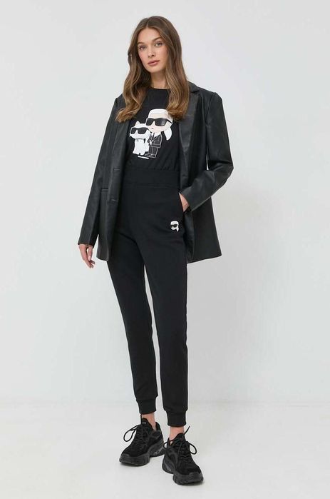 Футболка Karl Lagerfeld new Collection чорна біла