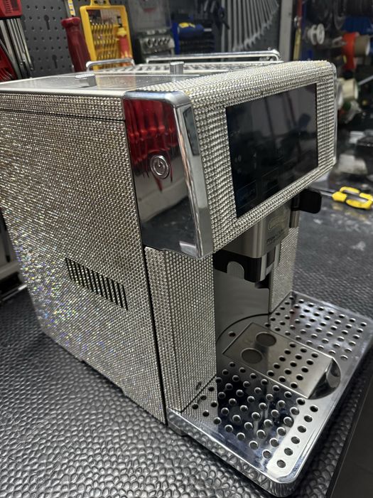 Maquina de cafe com cristais  Swarovski