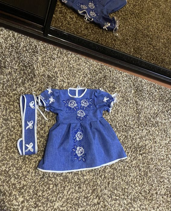 Вишиванка плаття 9-12 мес.