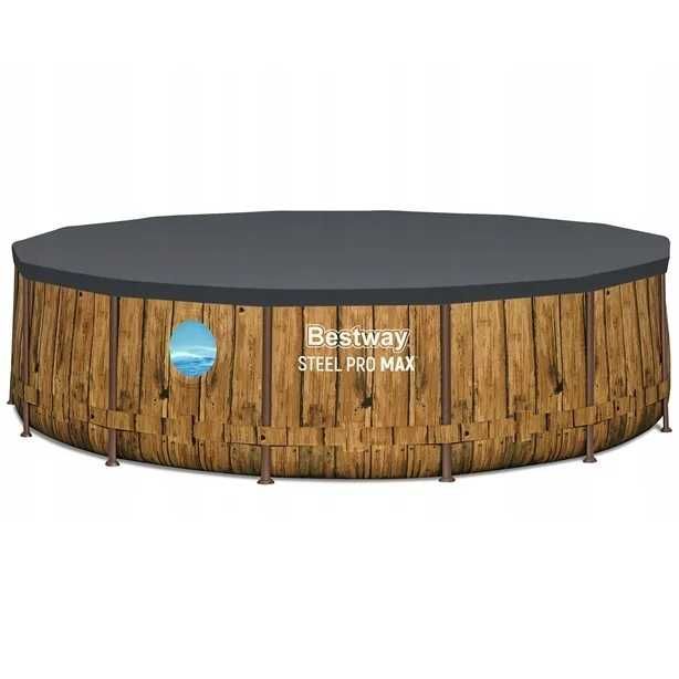 Басейн каркасний Bestway 561JM (427*107 см)+сходи+фільтр-насос+тент